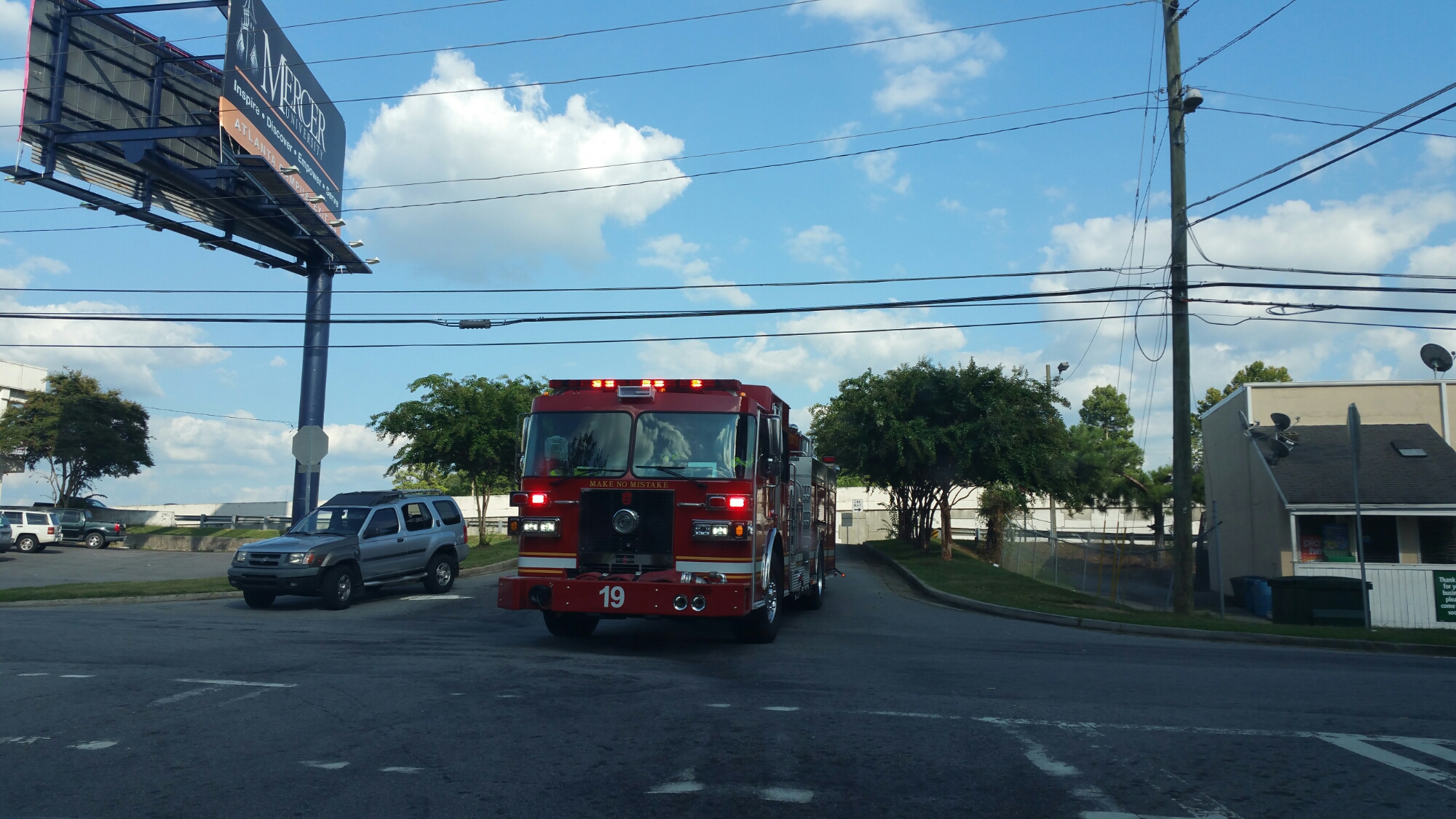 Photo: Fire trucks respond to call